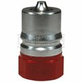 Dixon DQC H-BOP Blowout Preventer Safety Female Plug, 1/2-14 Nominal, Female NPTF, 316 SS H4F4-SS-BOP